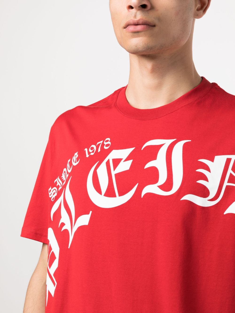 Shop Philipp Plein Graphic-print Short-sleeved T-shirt In Red