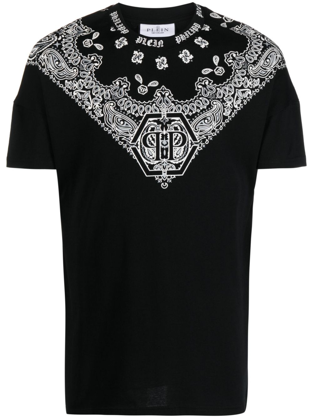 Philipp Plein SS paisley-print round-neck T-shirt Men