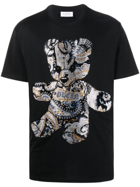 Philipp Plein teddy bear-print crystal-embellished T-shirt Men