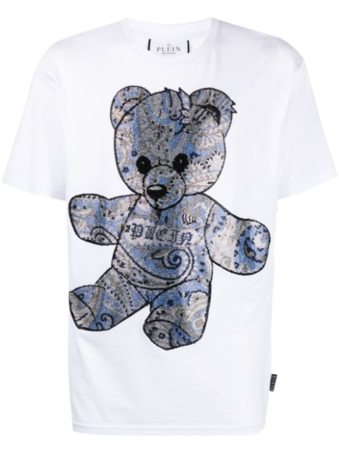 Philipp Plein teddy-bear motif short-sleeve T-shirt Men