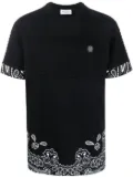 Philipp Plein bandana-print ribbed T-shirt - Black