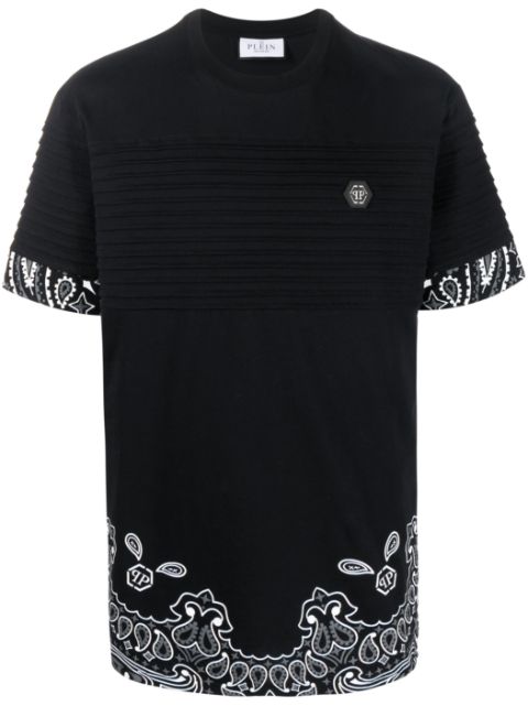 Philipp Plein bandana-print ribbed T-shirt Men