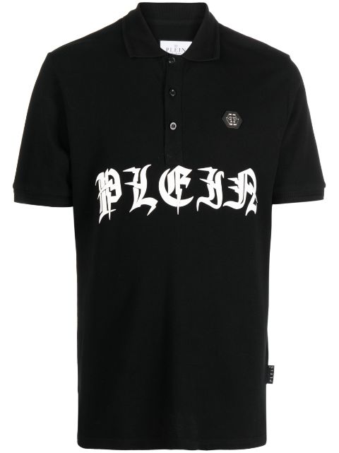 Affordable Philipp Plein logo-print short-sleeved polo shirt Men