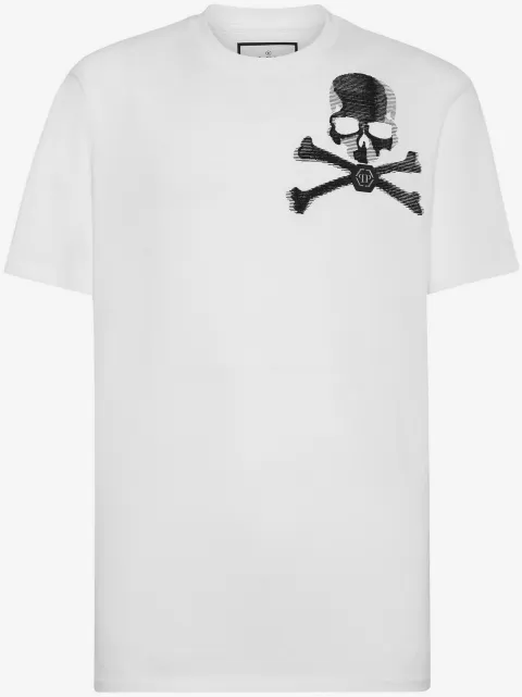 Philipp Plein skull-print cotton T-shirt