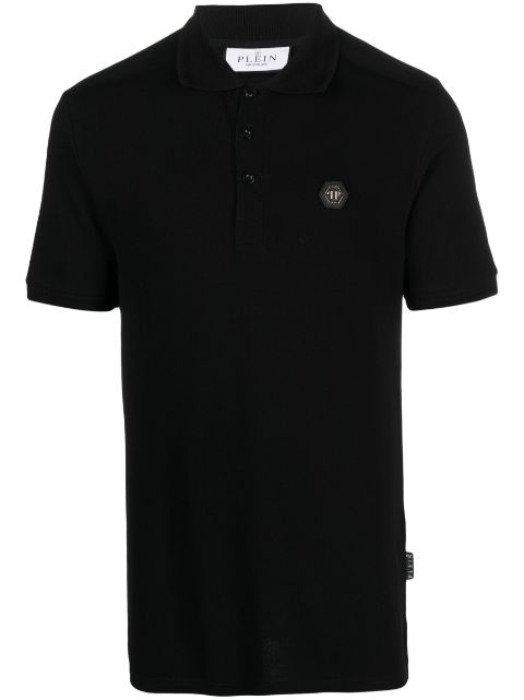 Philipp Plein logo_patch short-sleeved polo shirt Men