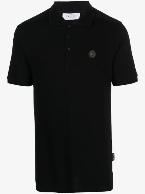 Philipp Plein logo_patch short-sleeved polo shirt