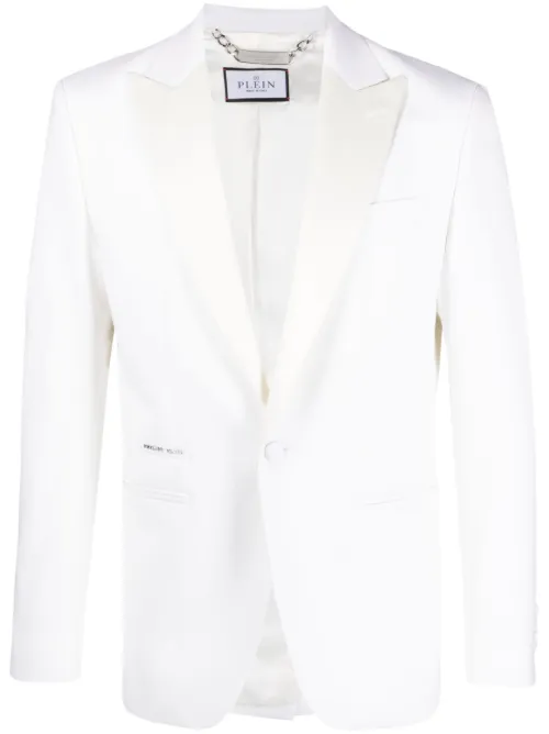 Blazer en laine à simple boutonnage - Philipp Plein - Modalova