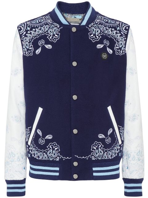 Philipp Plein paisley-print bomber jacket Men