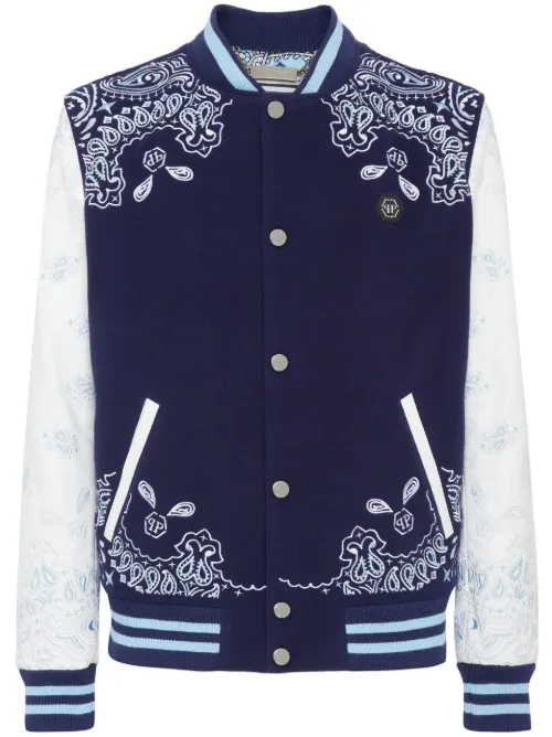 Veste bomber à imprimé cachemire - Philipp Plein - Modalova