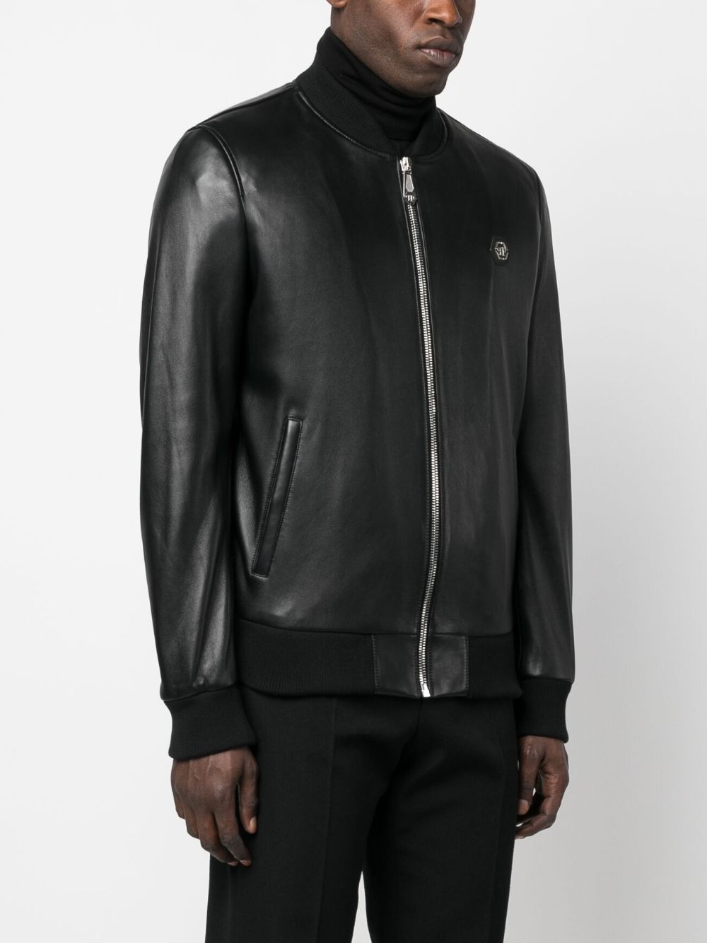 Philipp Plein bomber leather jacket Men