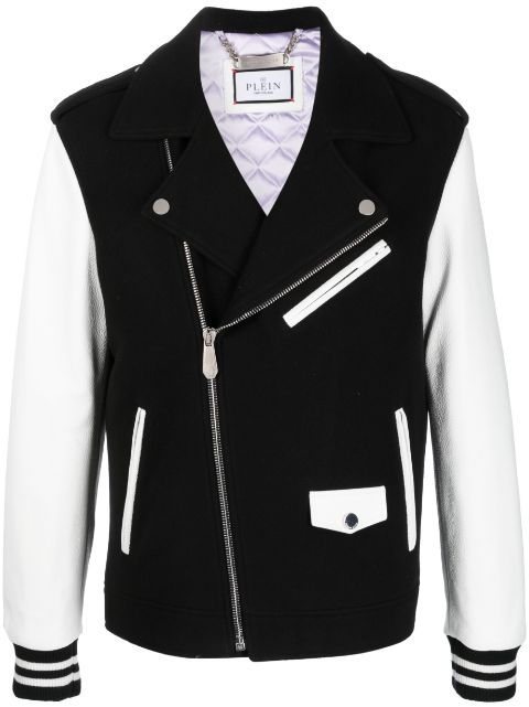 Philipp Plein leather biker jacket Men