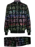 Philipp Plein gothic logo-print tracksuit - Black