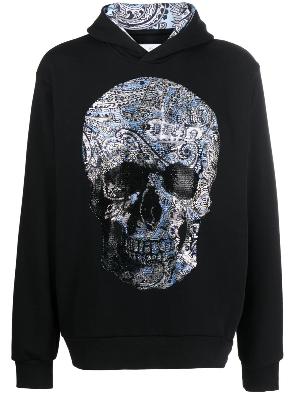 Philipp Plein - rhinestone-embellished skull hoodie