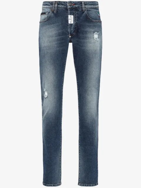 Philipp Plein jeans rectos con parche del logo