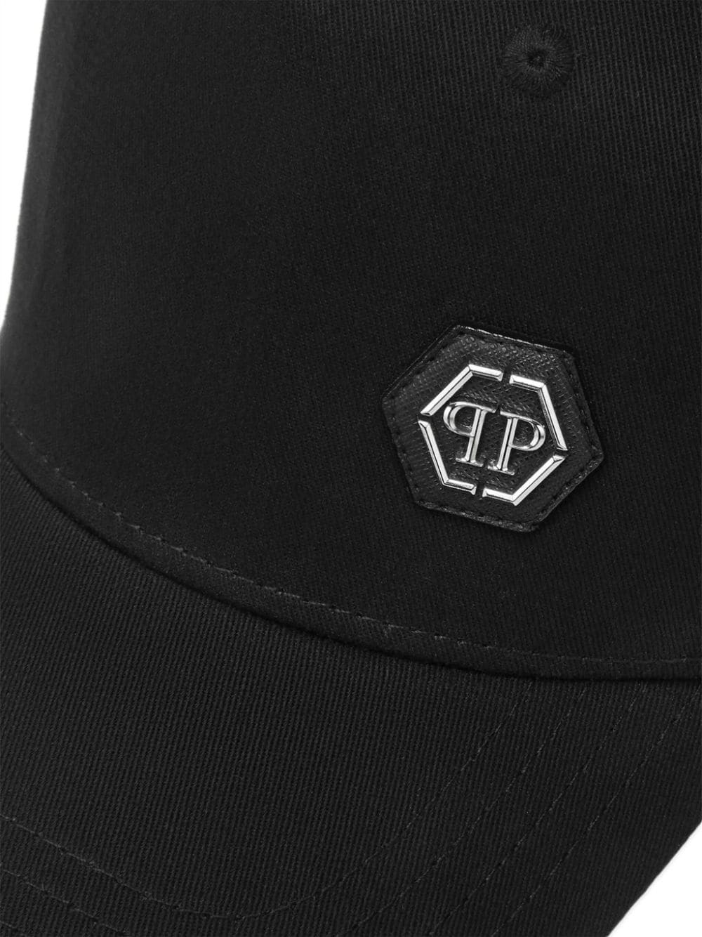 Shop Philipp Plein Gothic Plein Baseball Cap In Black