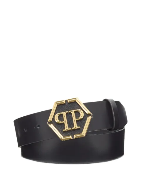 Philipp Plein Hexagon leather belt