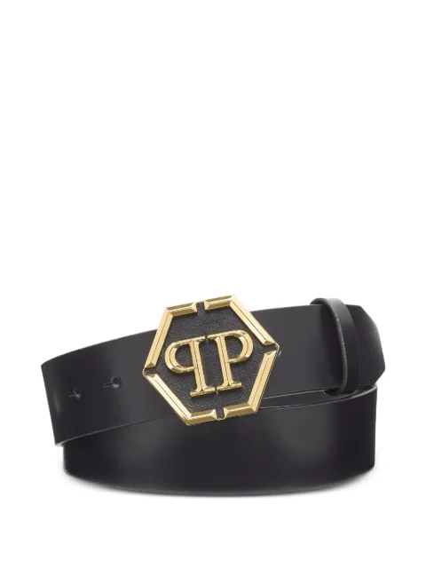 Philipp Plein Hexagon leather belt