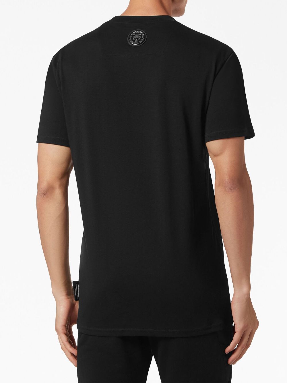 Shop Plein Sport Logo-print Cotton T-shirt In Black