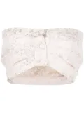 Philosophy Di Lorenzo Serafini jacquard bandeau crop top - Pink