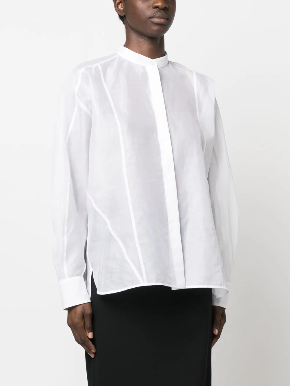  Jil Sander Long-sleeve Cotton Shirt - White 