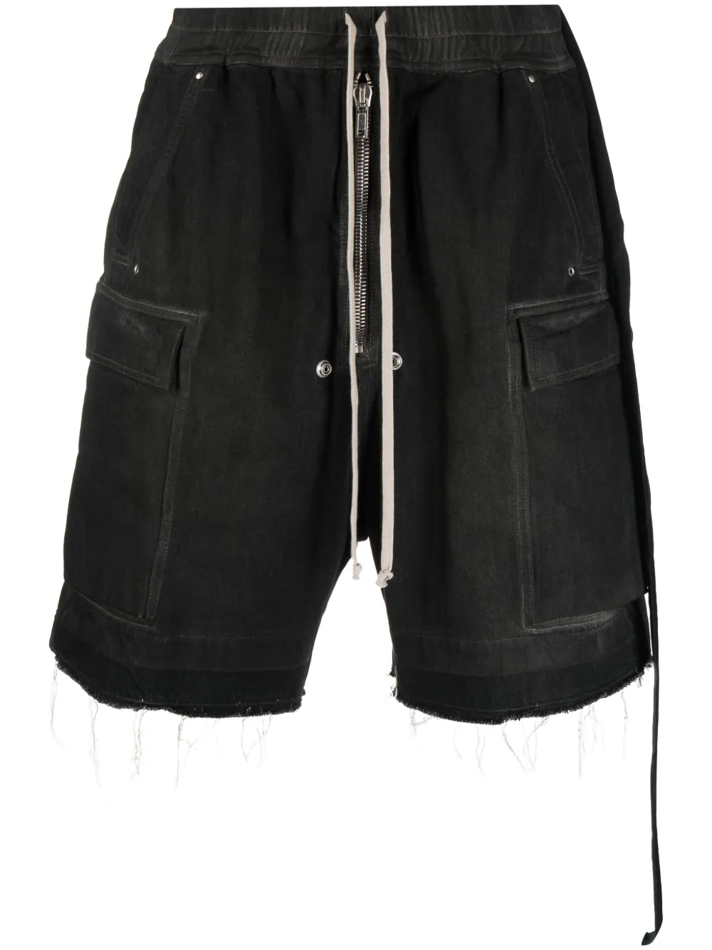 Rick Owens DRKSHDW raw-cut Denim Cargo Shorts - Farfetch