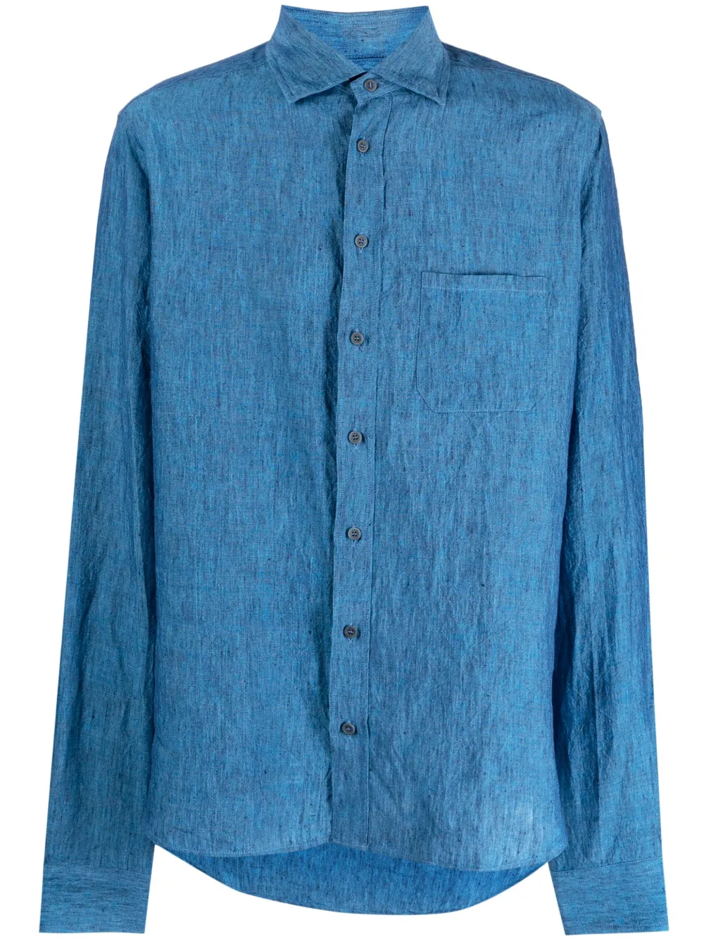 Sease creaseeffect Linen Shirt Farfetch