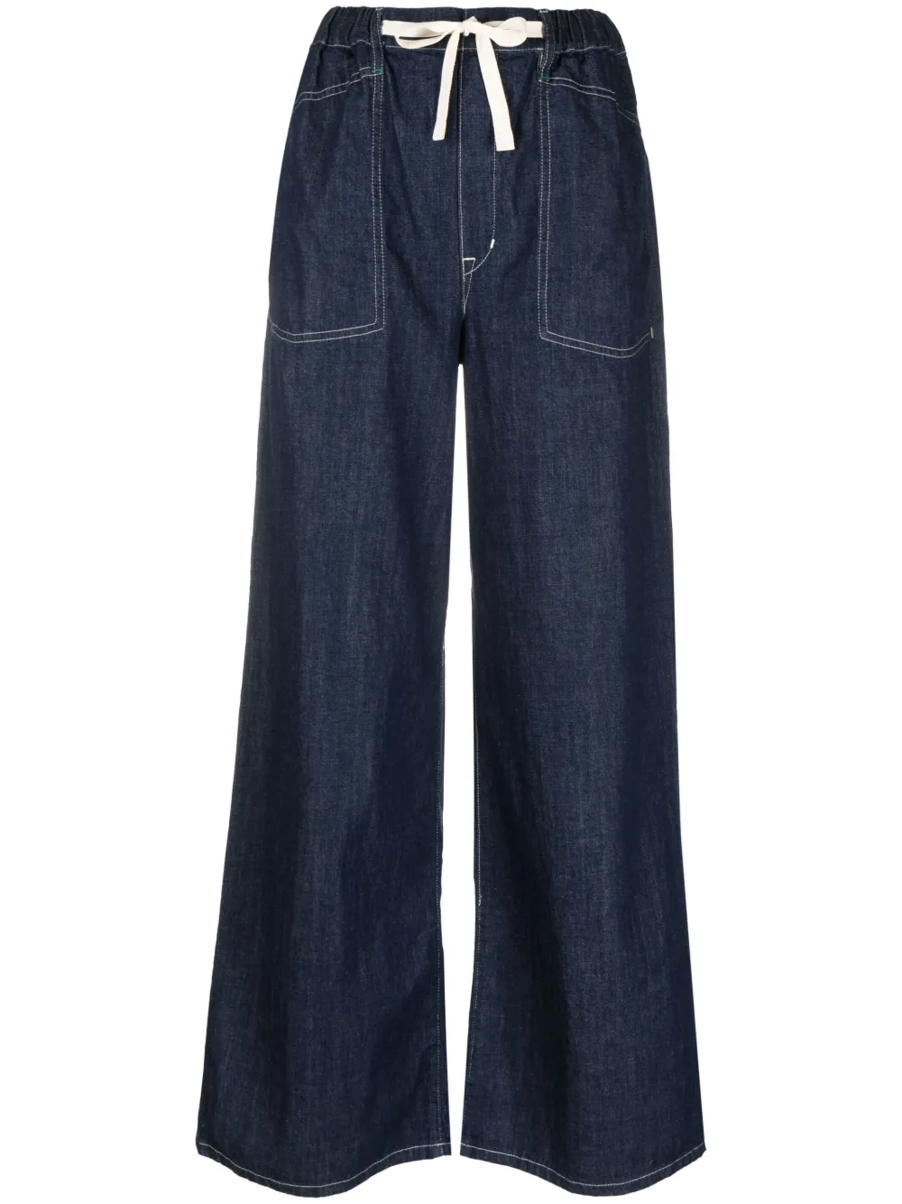 Kenzo Jean Flare Sailor Femme Rinse Blue Denim