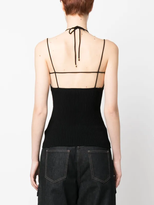 Blumarine カットアウト ニットトップ | ブラック | FARFETCH JP