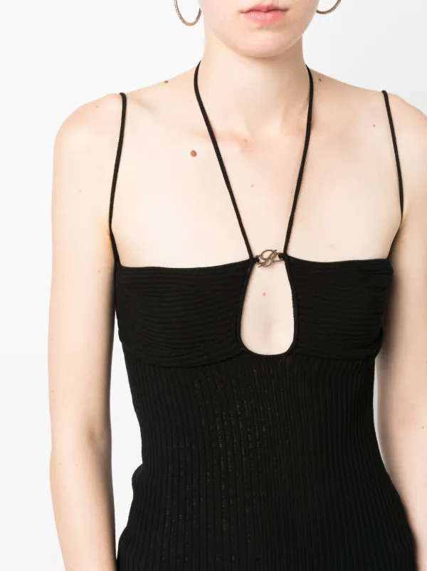 Blumarine カットアウト ニットトップ | ブラック | FARFETCH JP