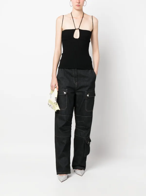 Blumarine カットアウト ニットトップ | ブラック | FARFETCH JP