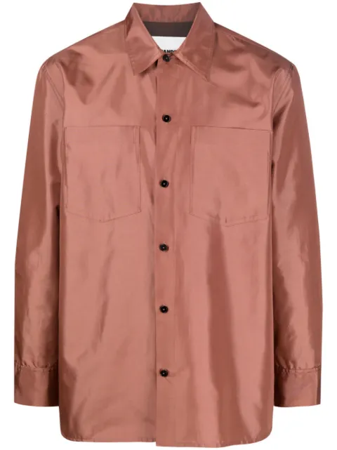 Jil Sander long-sleeve satin shirt
