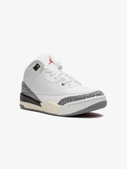 Jordan Kids Air Jordan 3 "White Cement 3 Reimagined 2023"" sneakers
