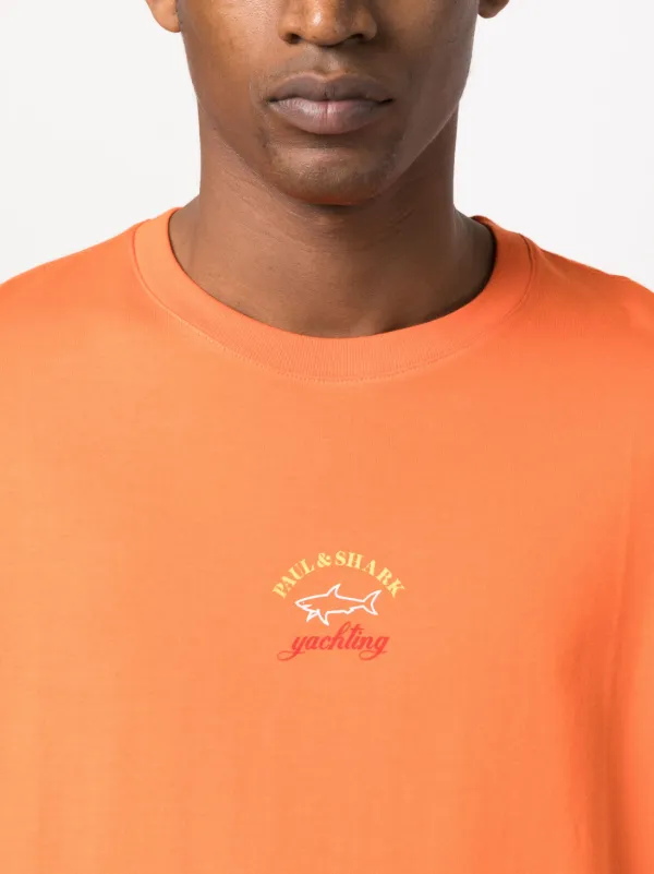 orange paul and shark t shirt