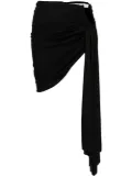 Christopher Esber Arced Palm draped miniskirt - Black