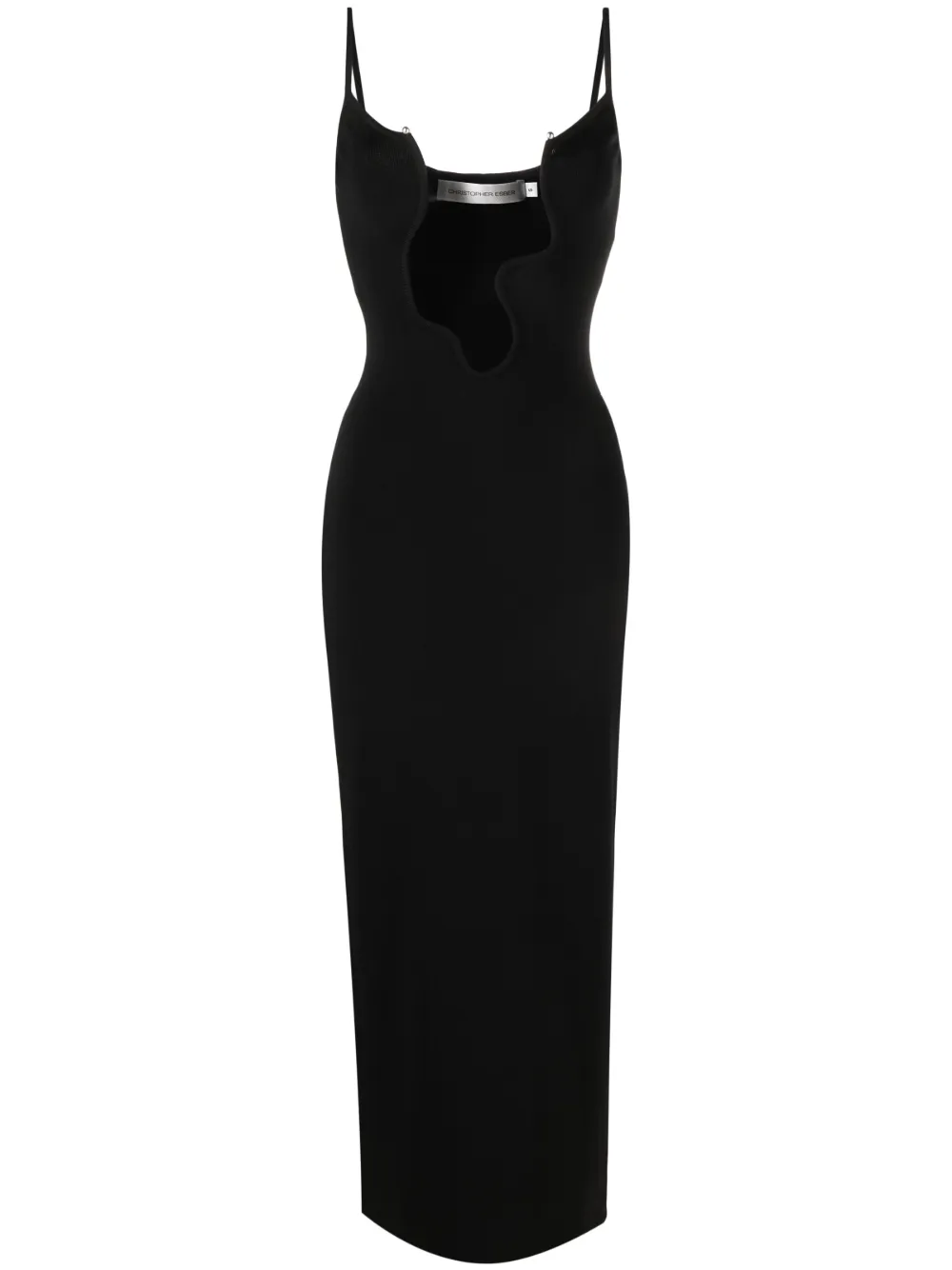 Christopher Esber Salacia plunge maxi dress – Black