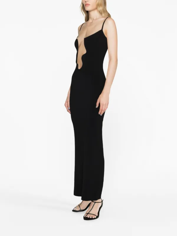 【関税込み】Christopher Esber ブラック ベール マキシドレス Christopher Esber Dress | Pickle