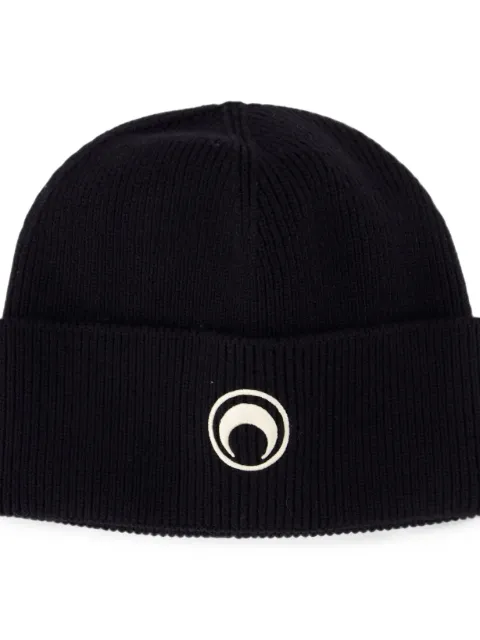 Marine Serre Beanie mit Mondstickerei