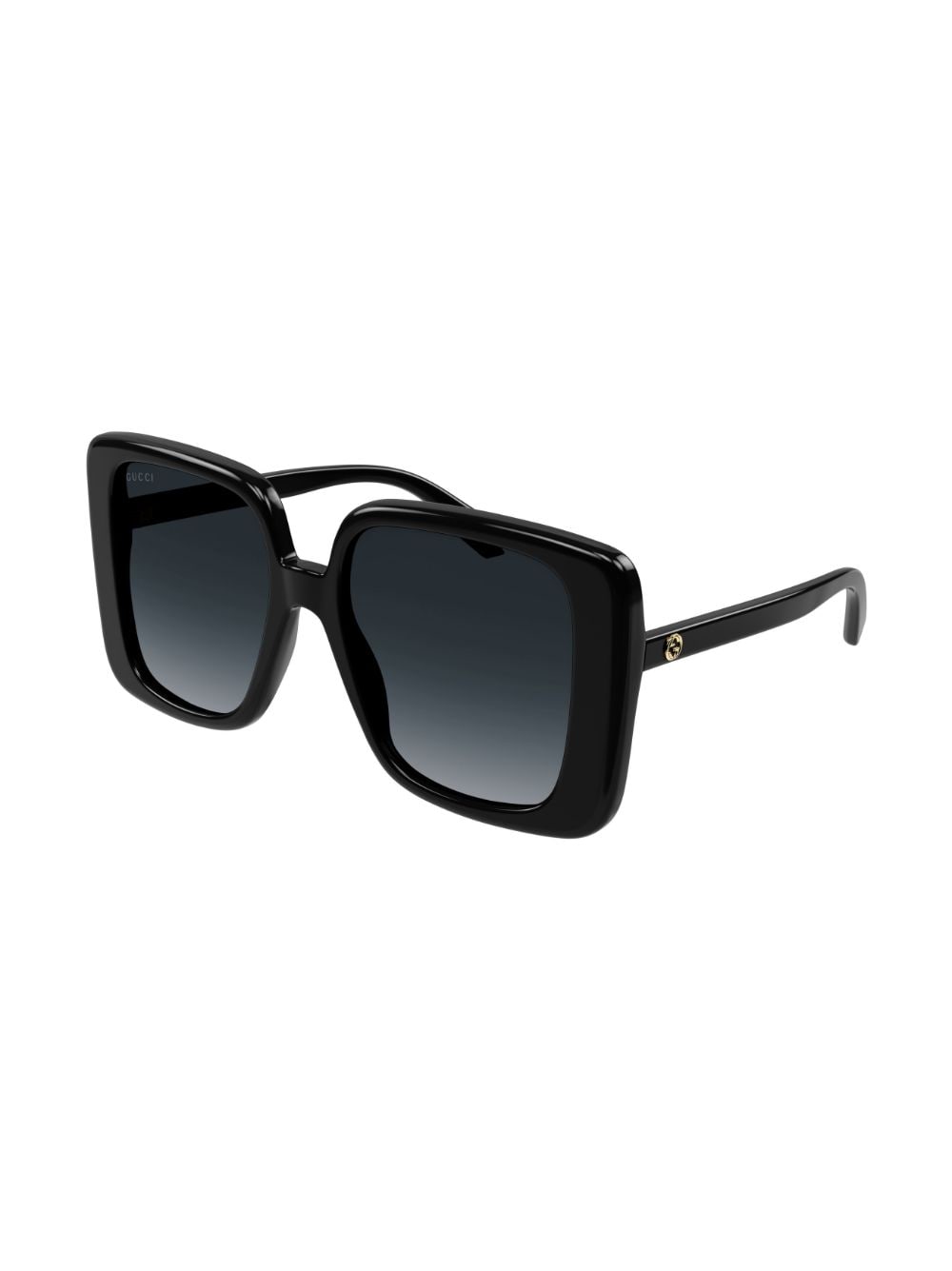Shop Gucci Square Oversize-frame Sunglasses In Black