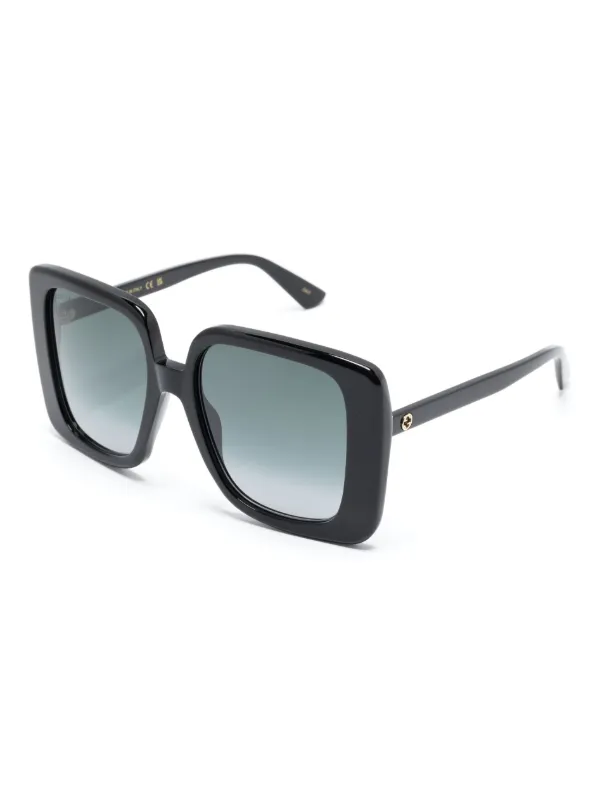 Gucci Eyewear Interlocking G Sunglasses | Black | FARFETCH BN