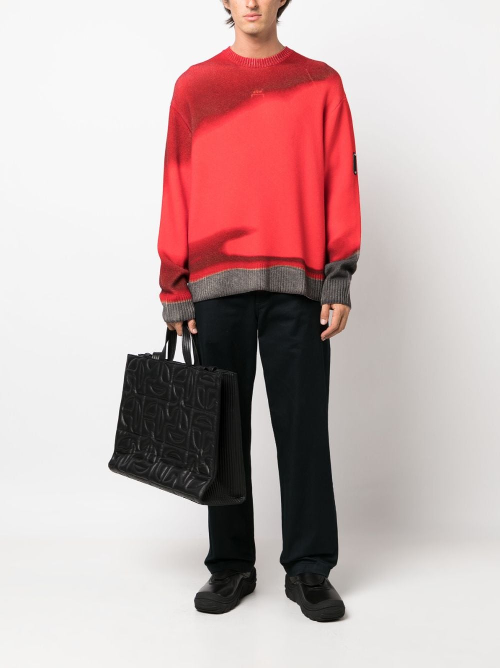 A-COLD-WALL* gradient-effect wool jumper - Rood