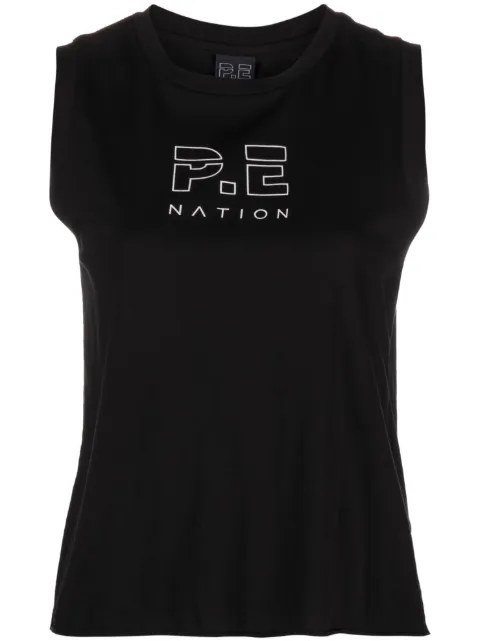 P.E Nation logo-print tank top