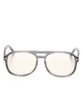 TOM FORD Eyewear pilot-frame tinted-lenses sunglasses - Grey