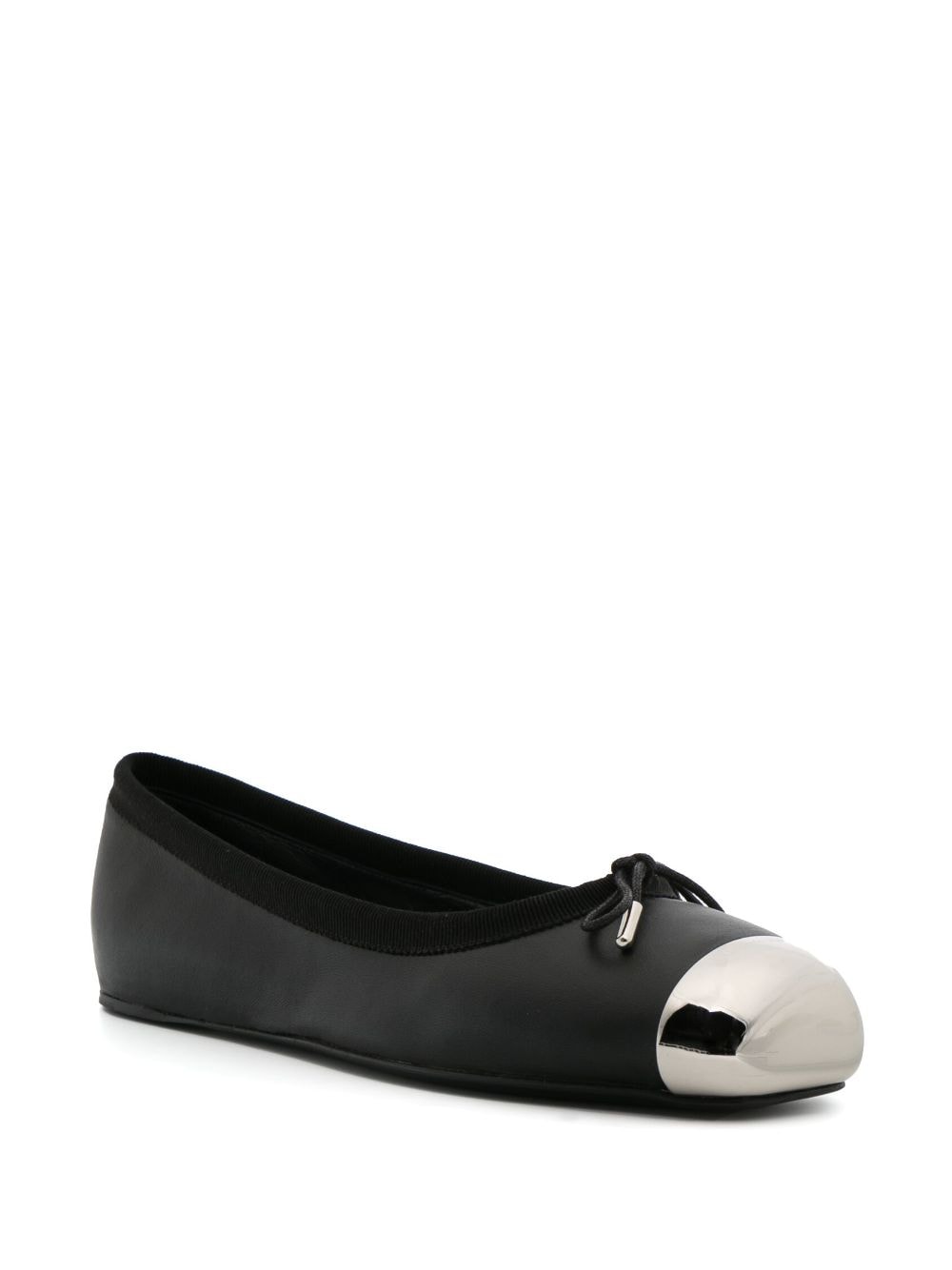 Alexander McQueen Leren ballerina's - Zwart