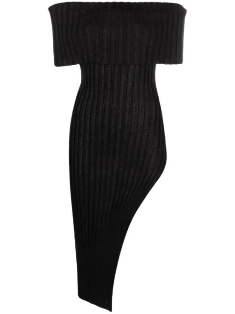 A. ROEGE HOVE Ara off-shoulder side-slit dress