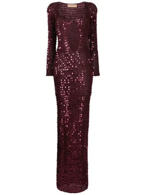 Aya Muse Chyha sequin-embellished maxi dress