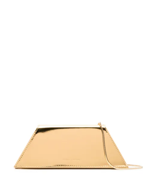 Amina Muaddi Superamini Yigit metallic clutch