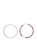 MAOR Neo Ashantee bracelet set (set of two) - Silver