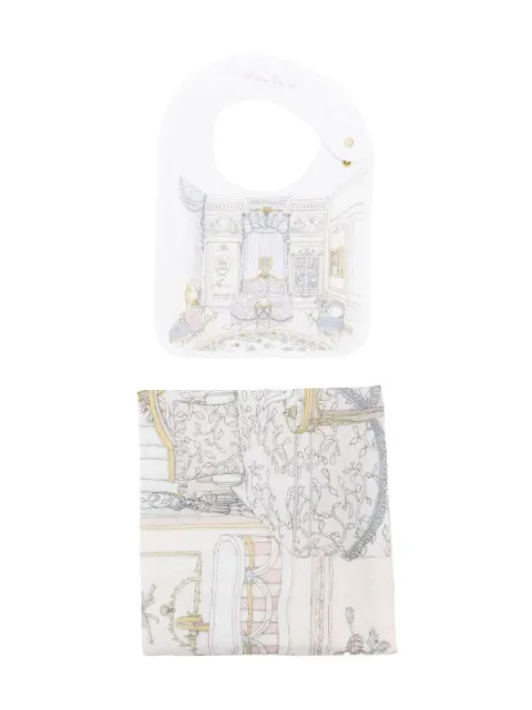 Atelier Choux graphic-print organic cotton blanket