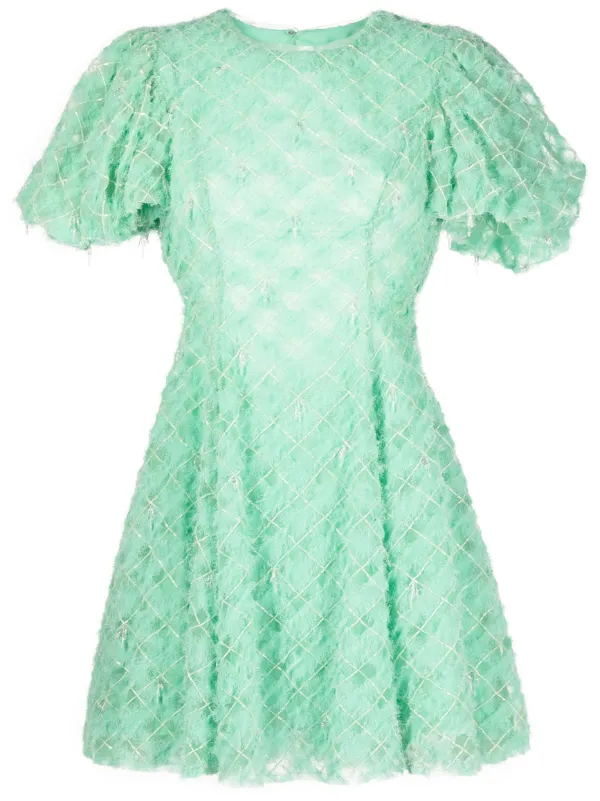 black and green velvet dress Raven Crepe and Velvet Dress in Dark-Green – Rhea Costa