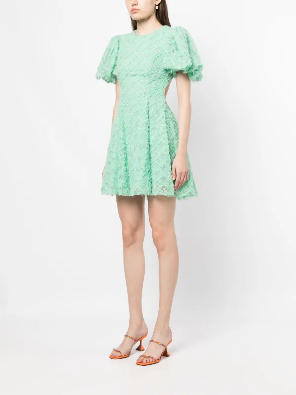 Aje Context Embellished Minidress | Green | FARFETCH UZ